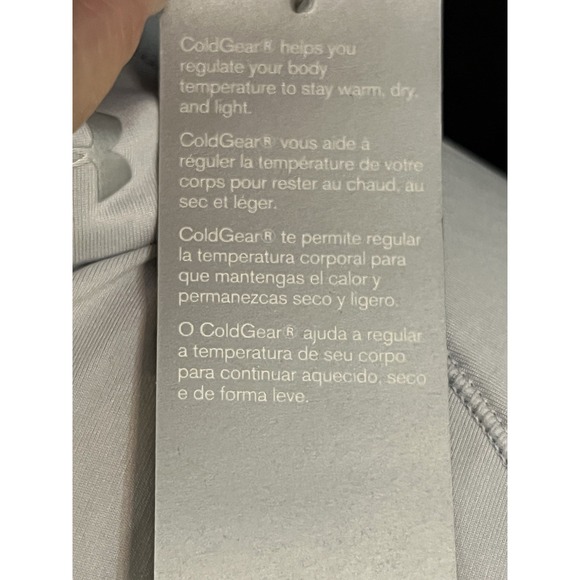 NWT XL UNDER ARMOUR Rebel Light Gray ColdGear Cozy Half-Zip Pullover (2237) - Picture 3 of 10